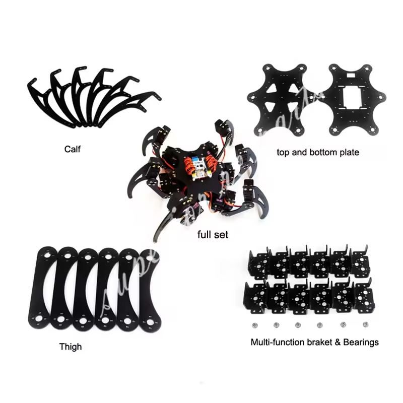 Coding Robot Toy - 18 DOF Aluminium Hexapod Spider Bracket