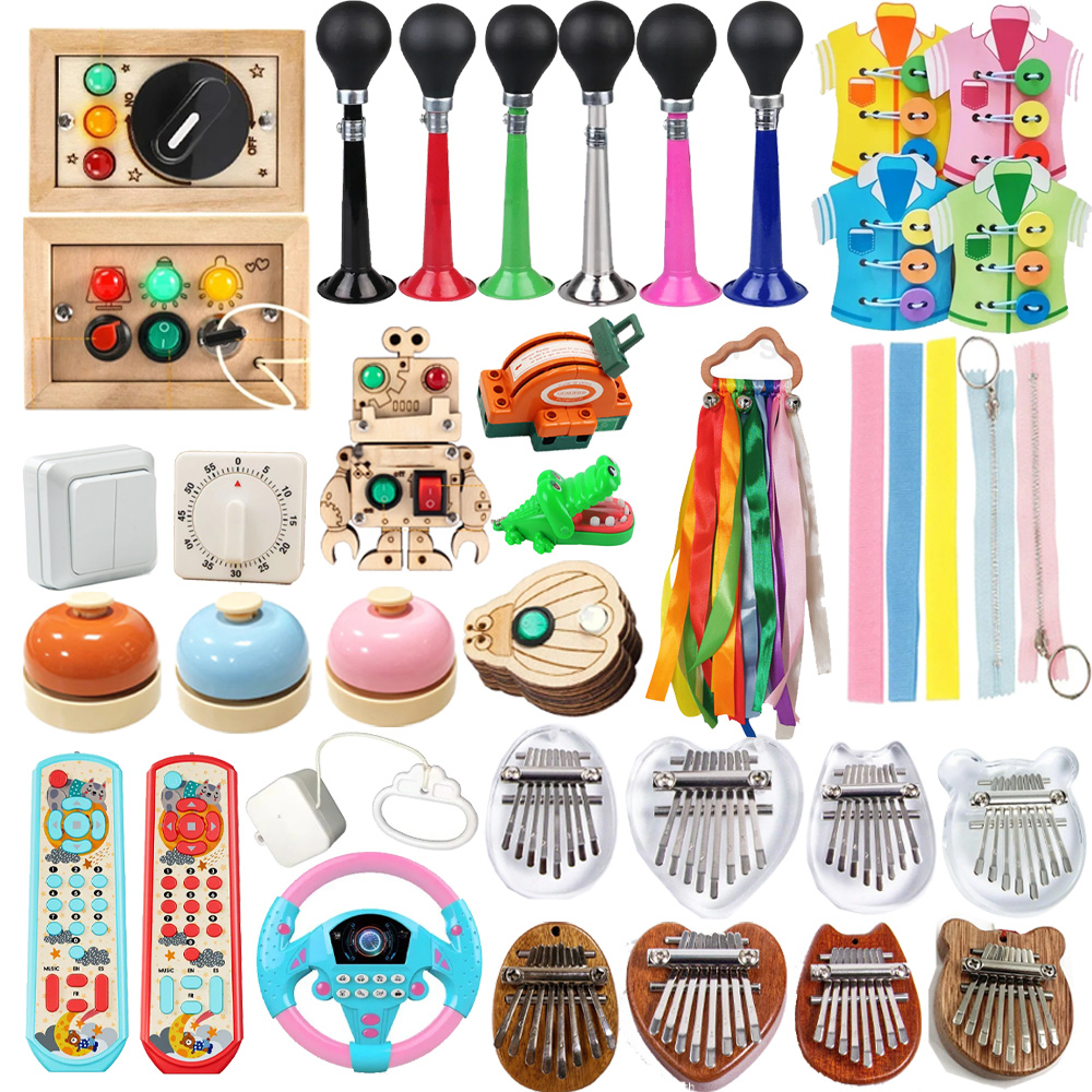 Kids Educational Box - 1 piece DIY Montessori Busy Board