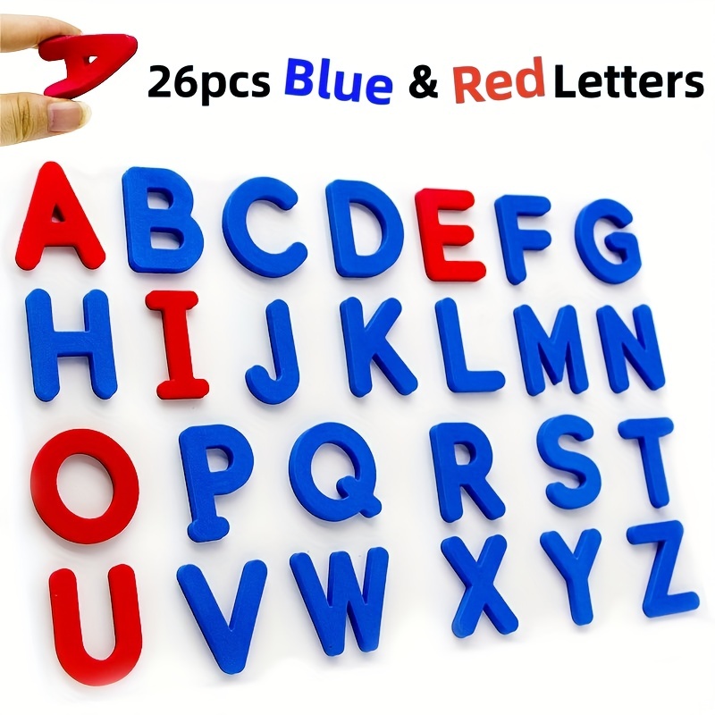 Kids Education Number - Red & Blue English Letter Magnetic