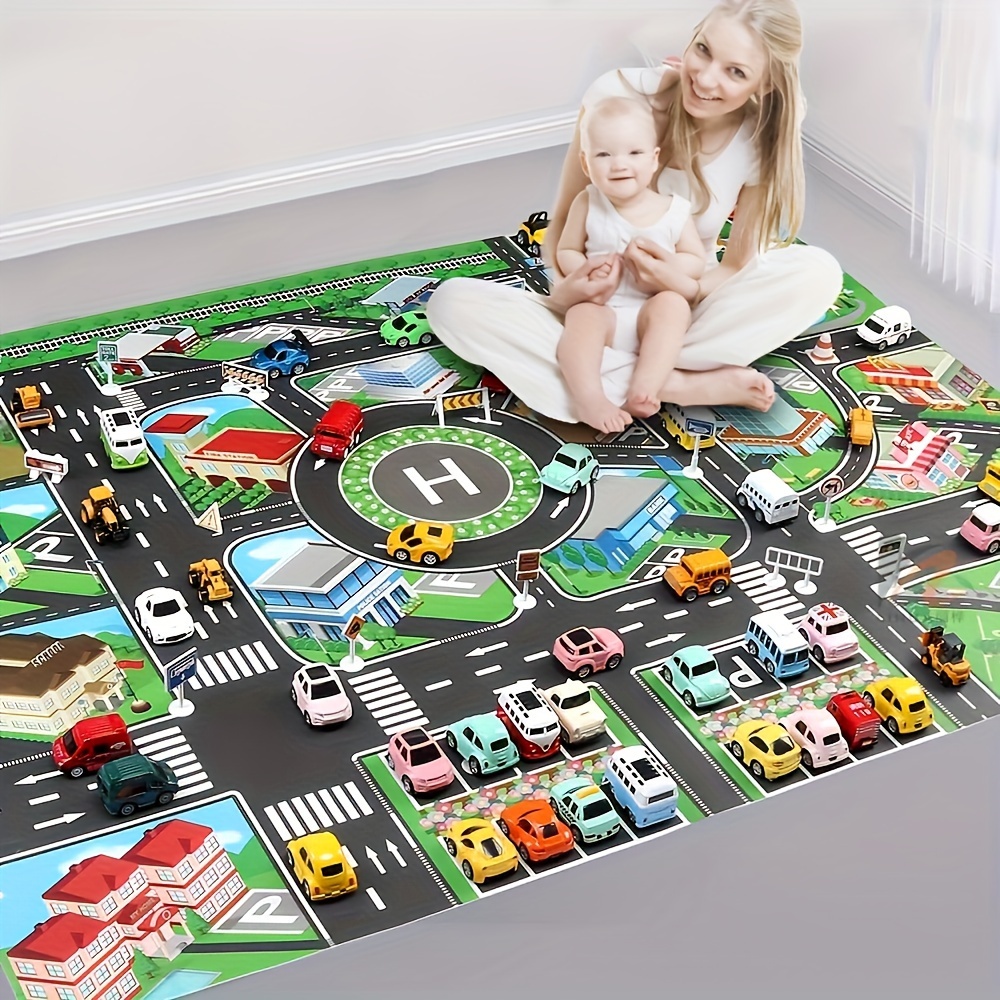Kids Educational Game - 1pc, City Traffic Play Mat, Large
