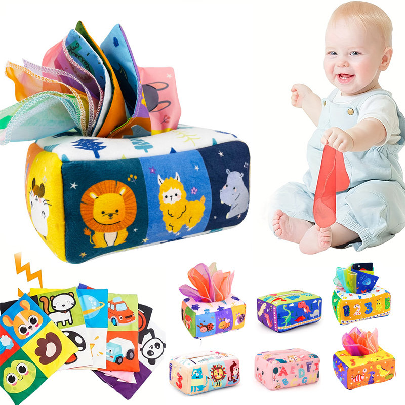 Kids Educational Box - Baby Montessori Toy,Magic Tissue Box,Educational Learning