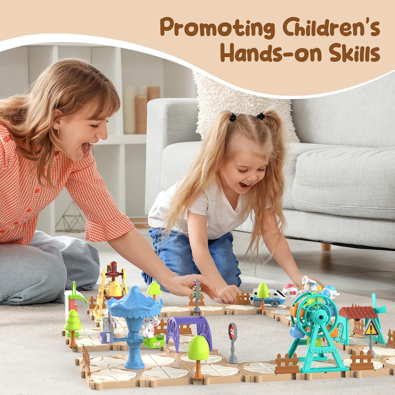 DIY Puzzle Track Car Set Assem - Kids Educational Game review and price