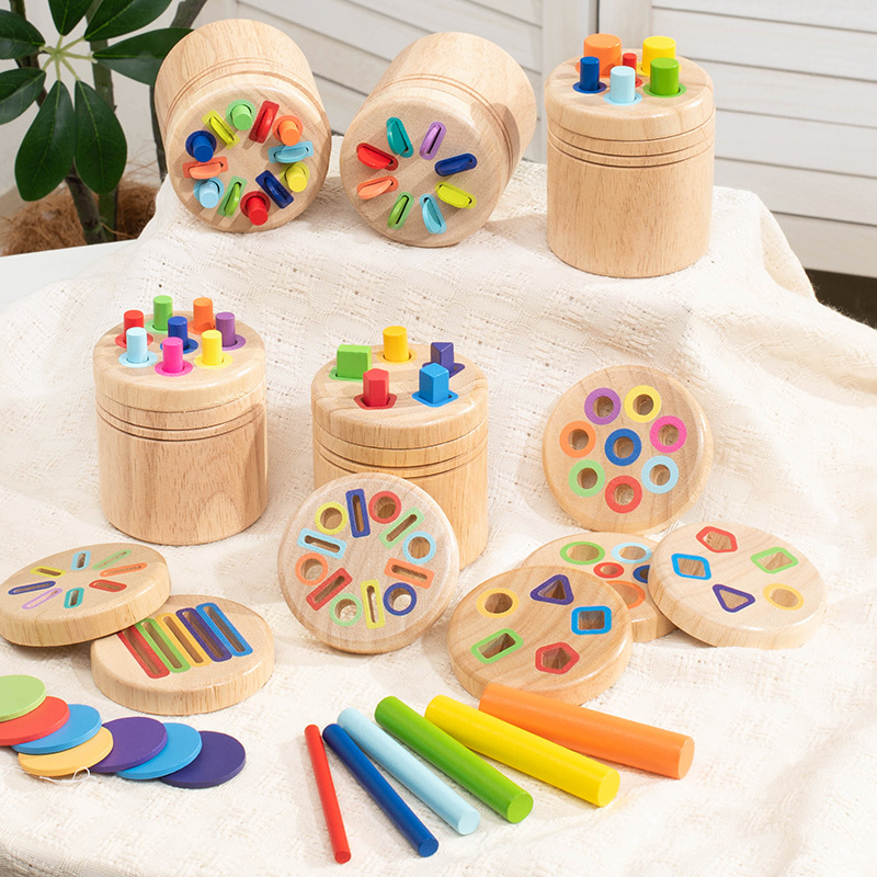 Montessori Wooden Shape Sortin - Kids Educational Box review and price