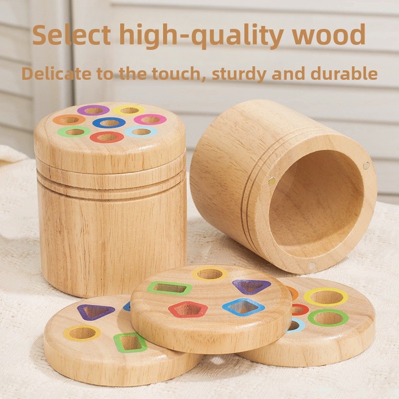 Montessori Wooden Shape Sortin - Kids Educational Box review and price