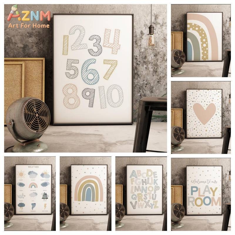 AZNM Boho Kids Educational Can - Kids Education Alphabet Numbers review and price