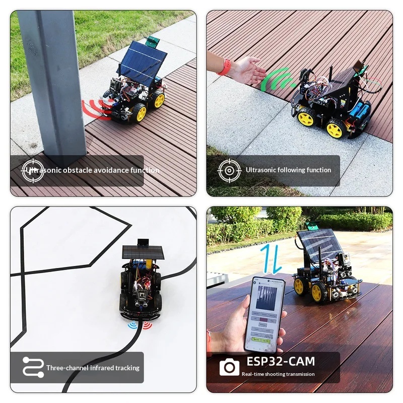 Solar Powered ESP32 CAM Progra - Coding Robot Toy review and price