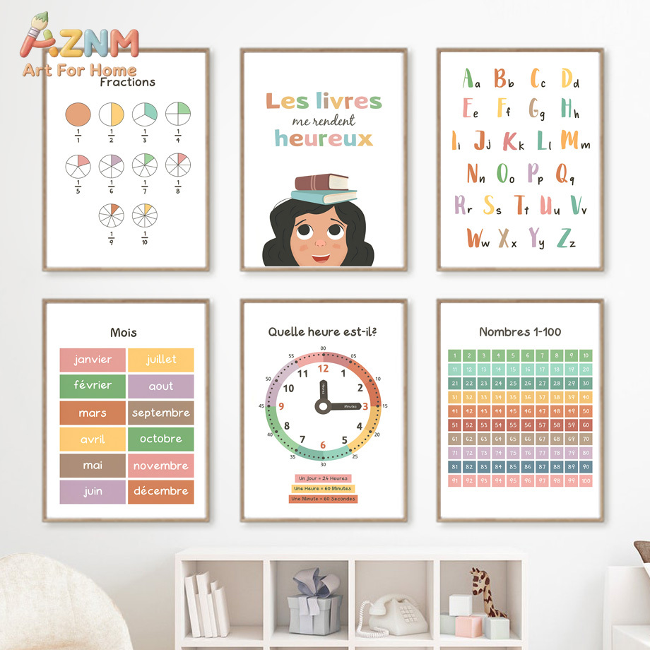 AZNM French Kids Educational C - Kids Education Alphabet Numbers review and price