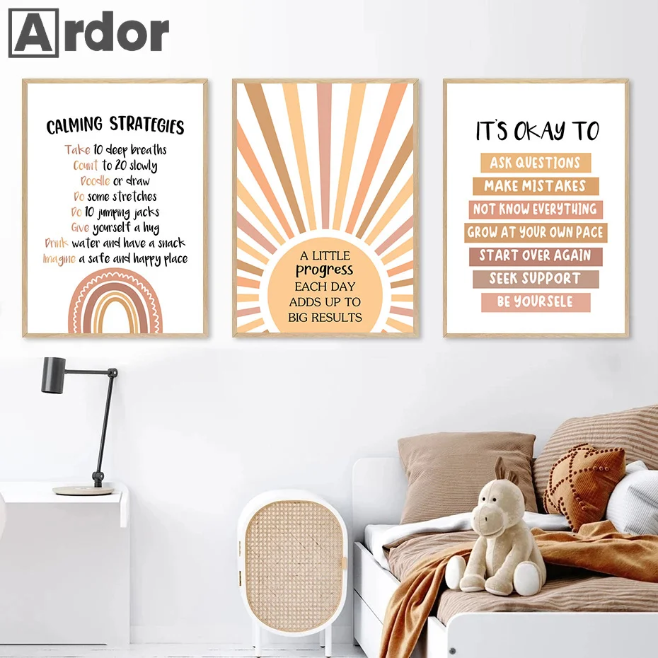 Alphabet Number Rainbow Poster - Kids Education Alphabet Numbers review and price