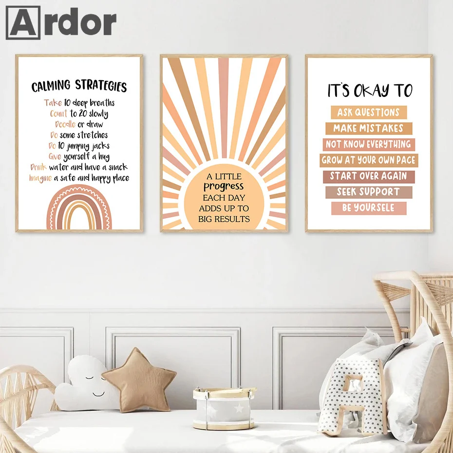 Alphabet Number Rainbow Poster - Kids Education Alphabet Numbers review and price