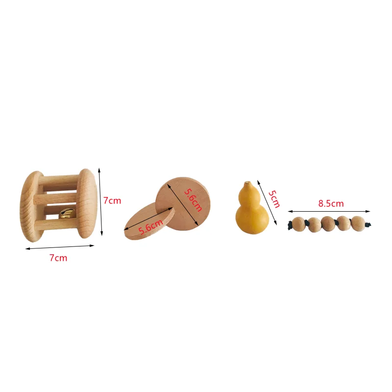 Montessori Wood Bell Rattle In - Kids Educational Box review and price