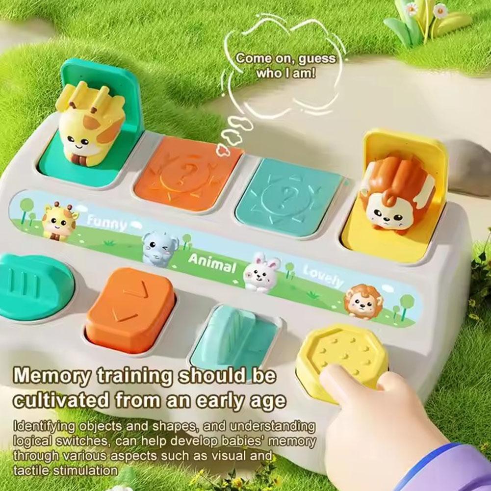 Interactive Pop Up Animals Toy - Kids Educational Box review and price