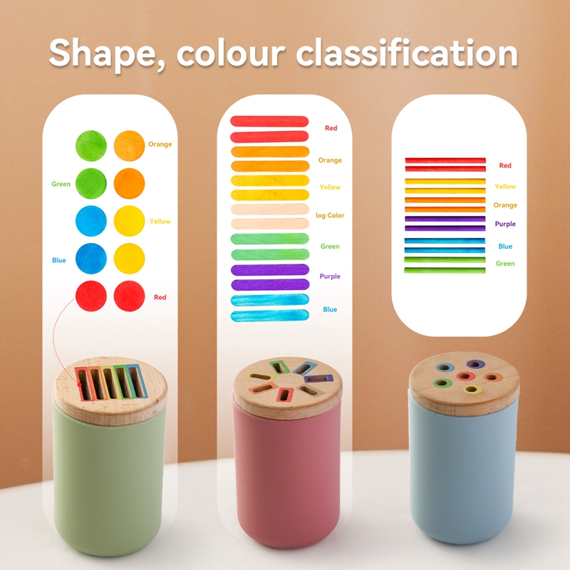 Montessori Wooden Toys Color S - Kids Educational Box review and price