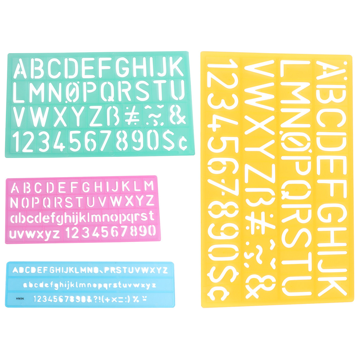 4Pcs Plastic Graffiti Rulers A - Kids Education Alphabet Numbers review and price