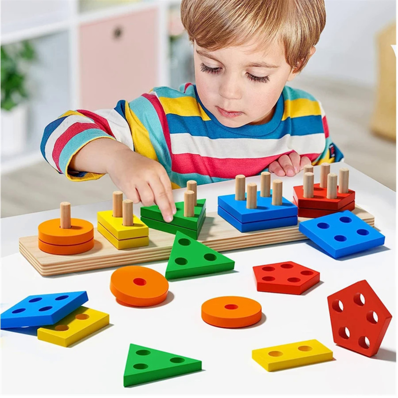 Montessori Wooden Toys Color S - Kids Educational Box review and price