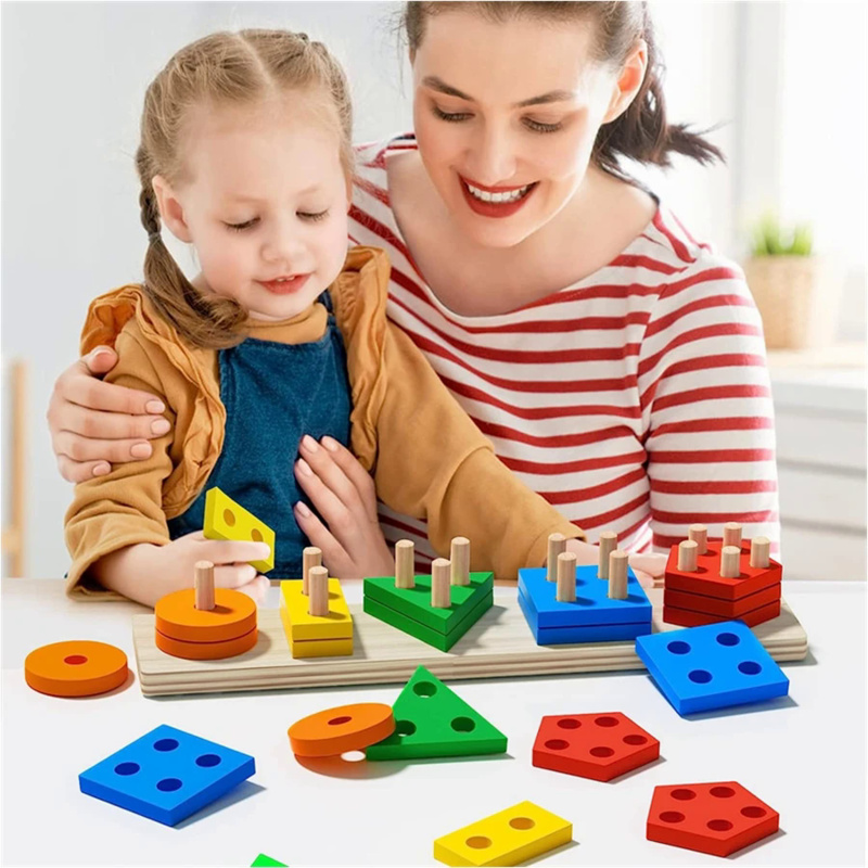 Montessori Wooden Toys Color S - Kids Educational Box review and price