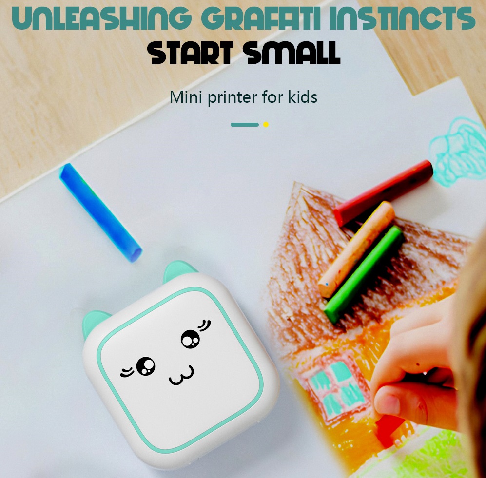 Portable Mini Cartoon Thermal  - Kids Education Questions review and price