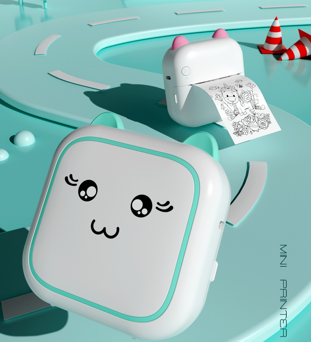 Portable Mini Cartoon Thermal  - Kids Education Questions review and price