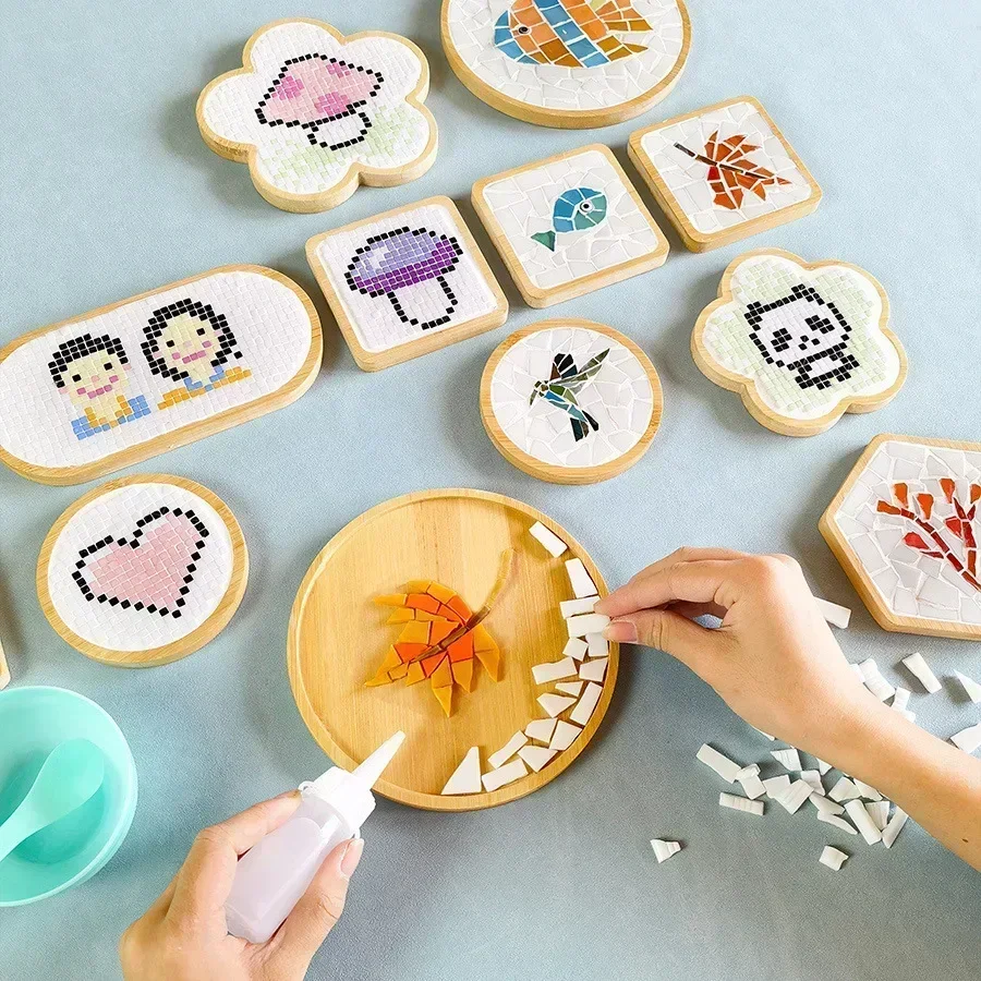 Handmade DIY Mosaic Cup Mat Bo - Kids Education Rug review and price