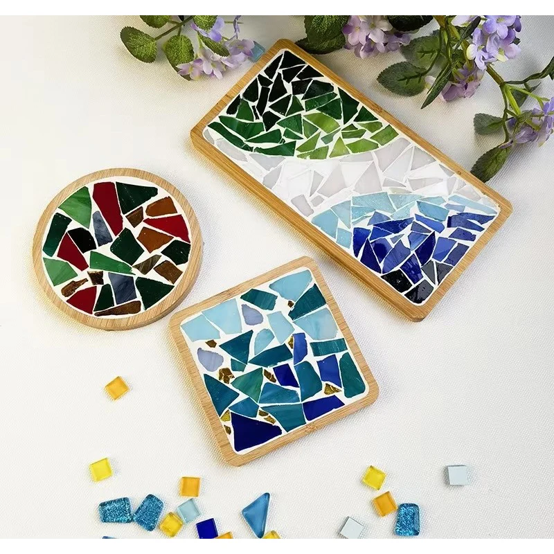 Handmade DIY Mosaic Cup Mat Bo - Kids Education Rug review and price
