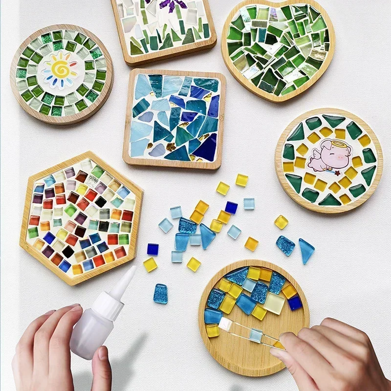 Handmade DIY Mosaic Cup Mat Bo - Kids Education Rug review and price