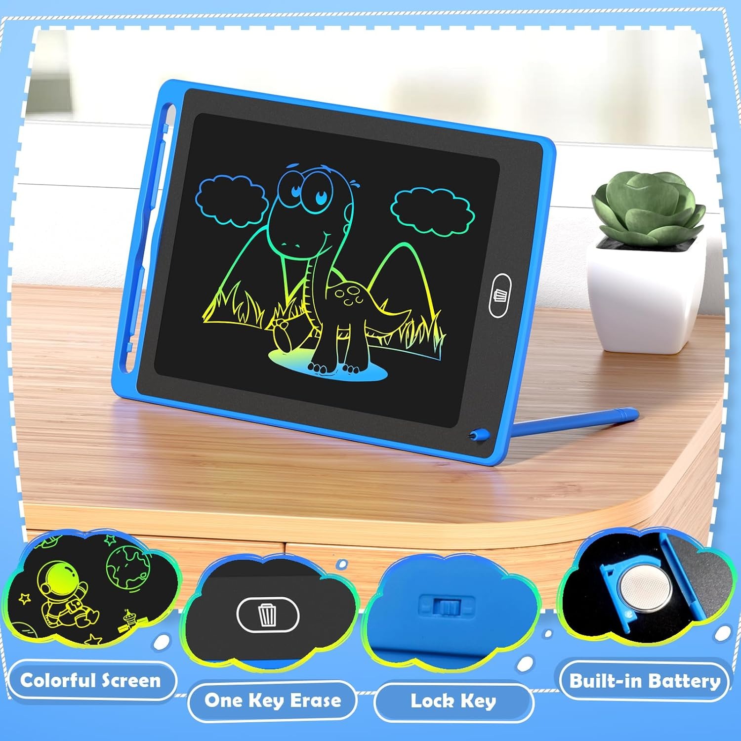 Pack LCD Writing Tablet for Ki - Kids Educational Game review and price