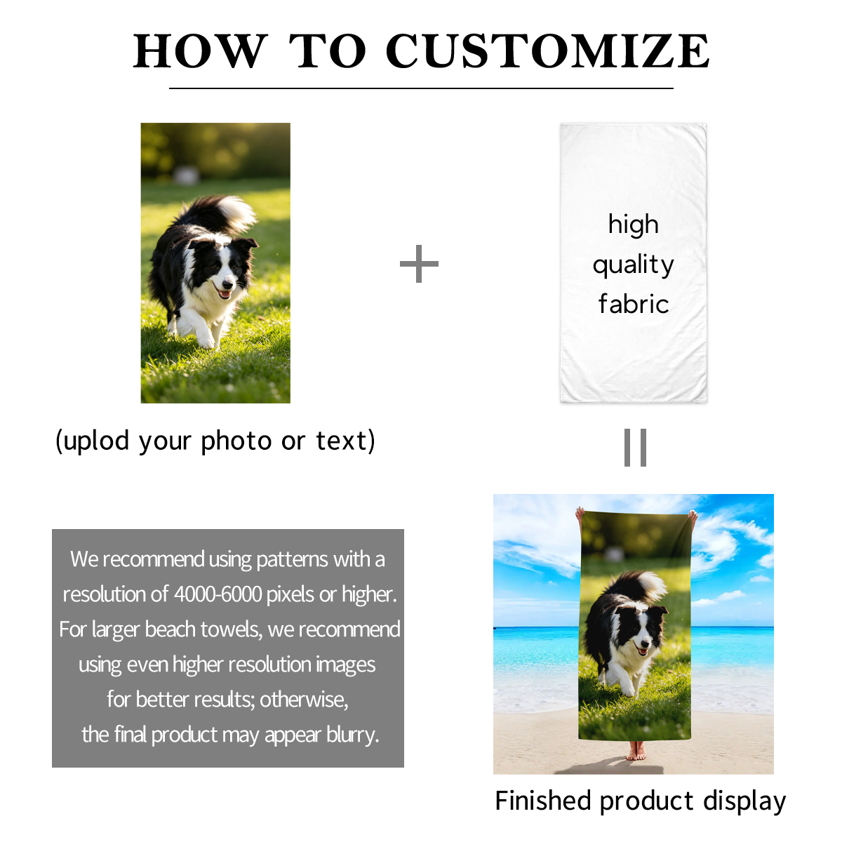 1pc Customized beach towels fo - Kids Education School review and price