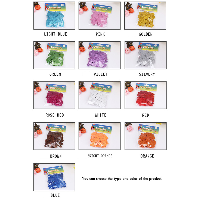 Cartoon Glittering Effect DIY  - Number Puzzle Foam review and price