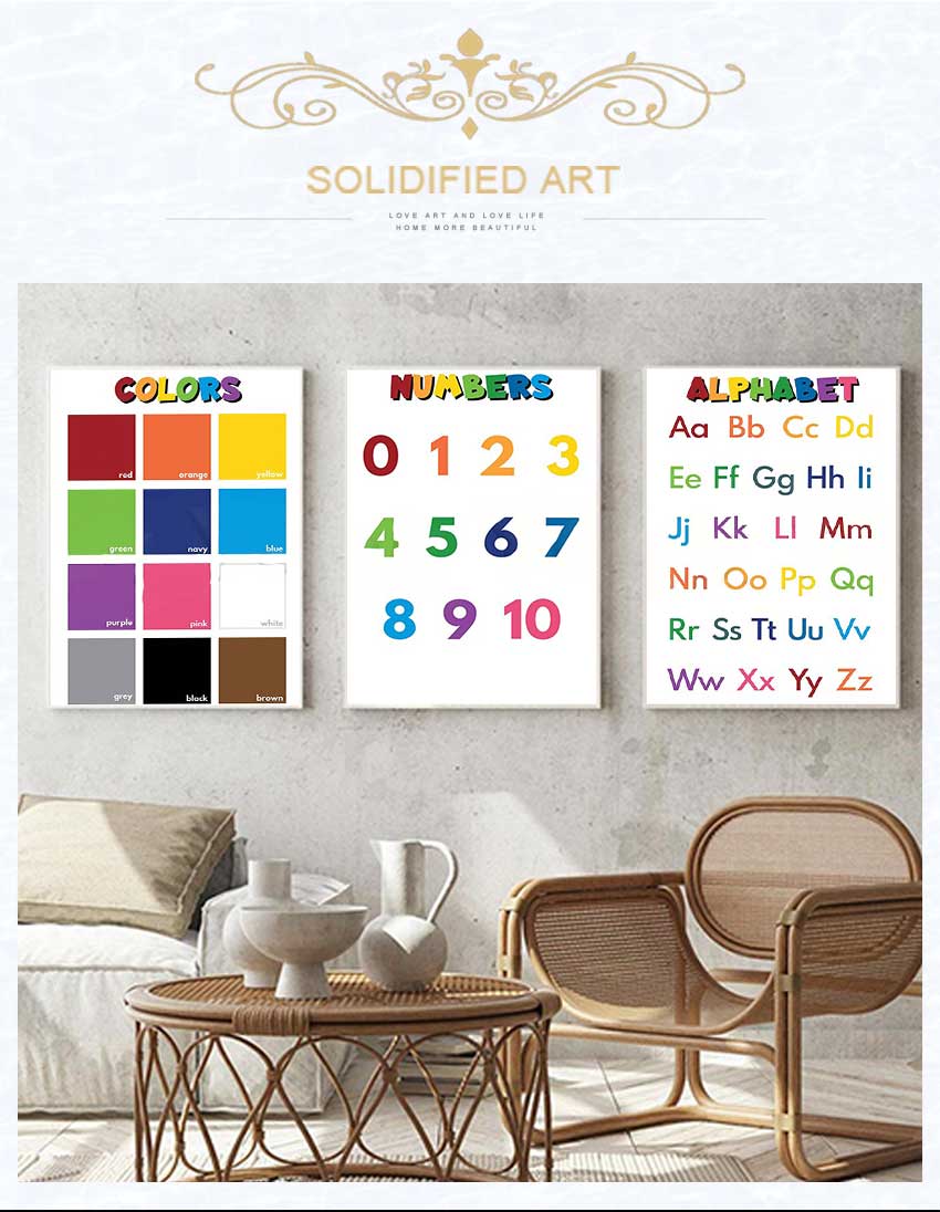 1pc frameless Kids Educational - Kids Education Alphabet Numbers review and price