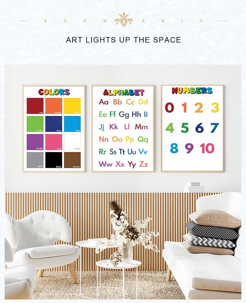 1pc frameless Kids Educational - Kids Education Alphabet Numbers review and price