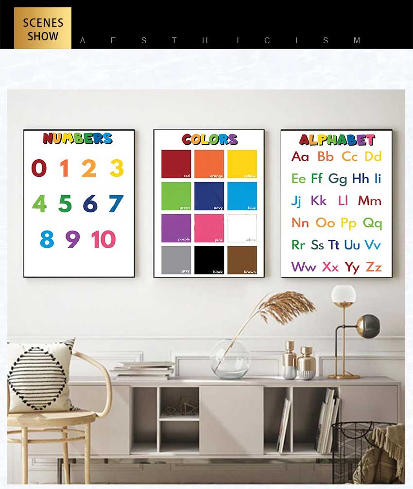 1pc frameless Kids Educational - Kids Education Alphabet Numbers review and price
