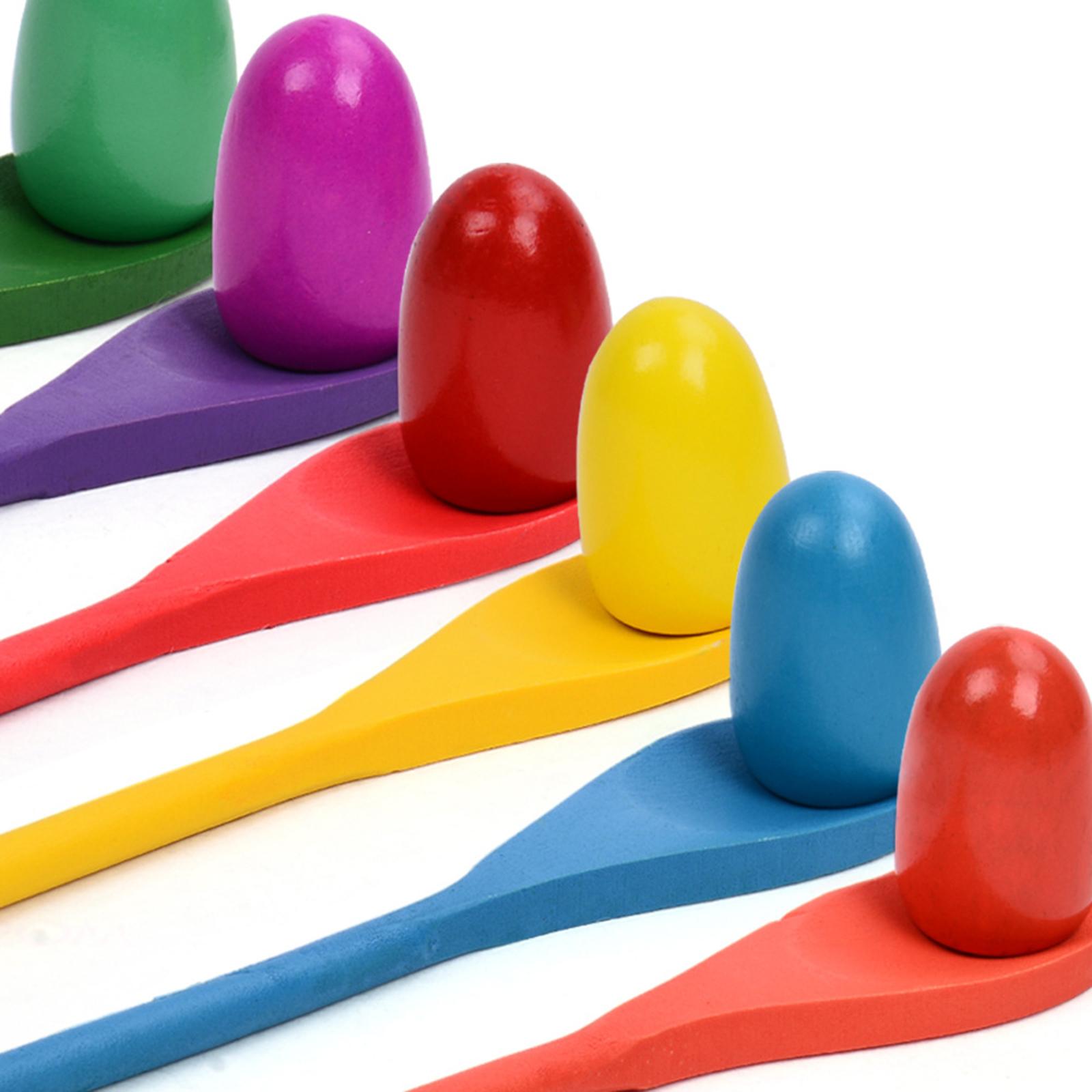 6 Pieces Egg Spoon Race Game H - Kids Outdoor Education review and price