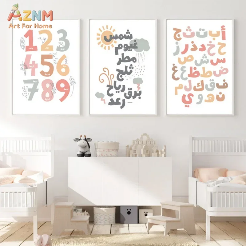 Arabic Wall Art English Alphan - Kids Education School review and price