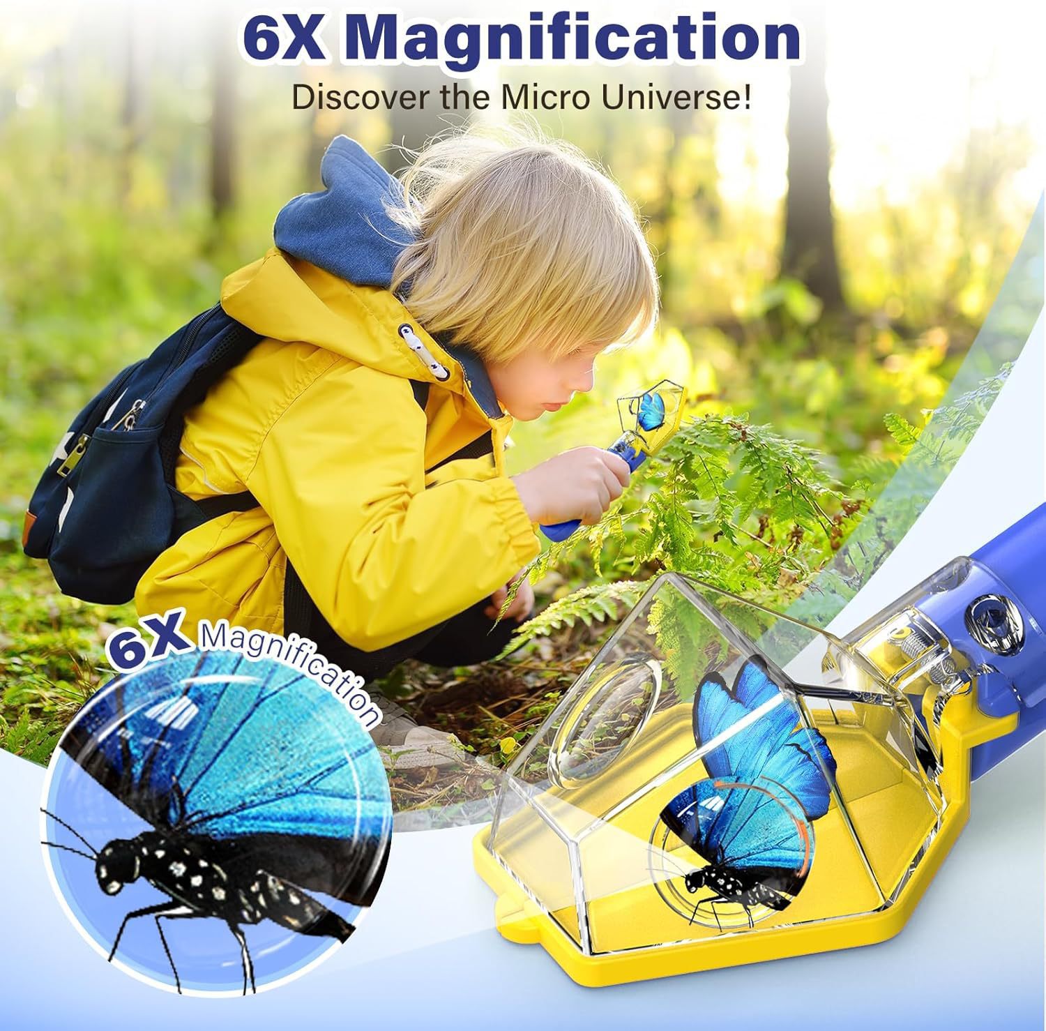 6X Magnifier Kids Bug Catcher, - Kids Outdoor Education review and price